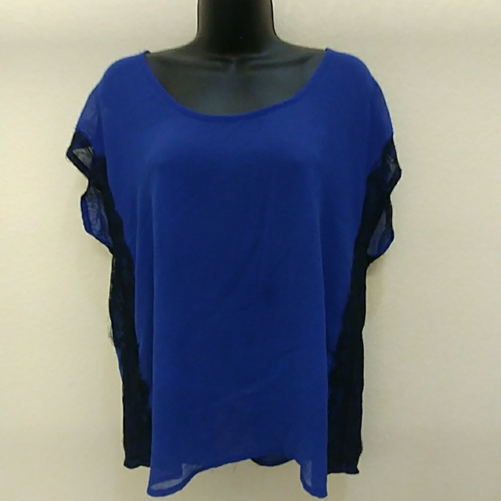Love Stitch Sheer & Lace Sleeveless Top